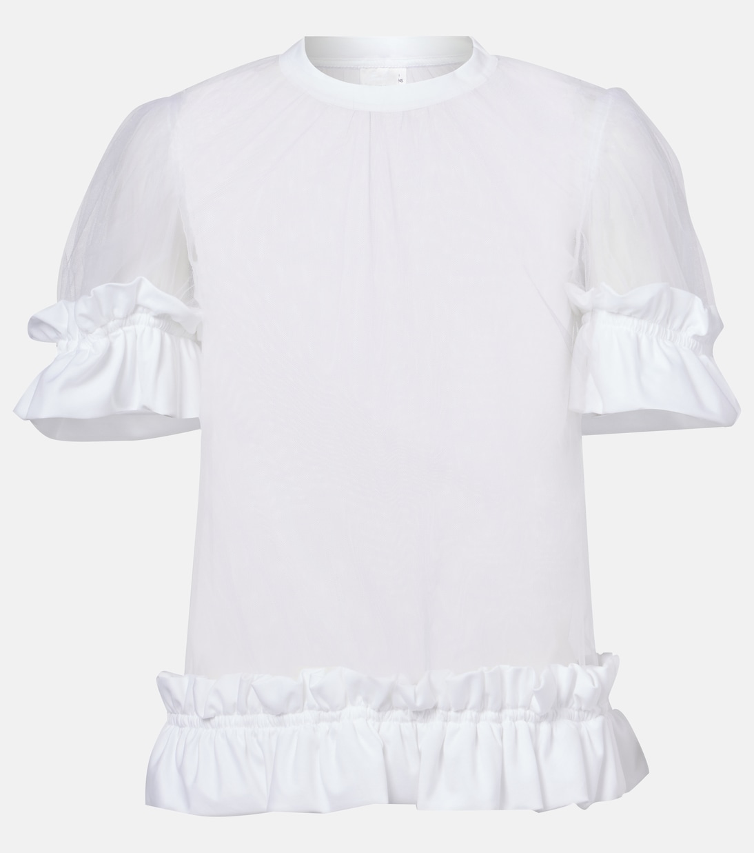 Top in tulle trasparente | Noir Kei Ninomiya