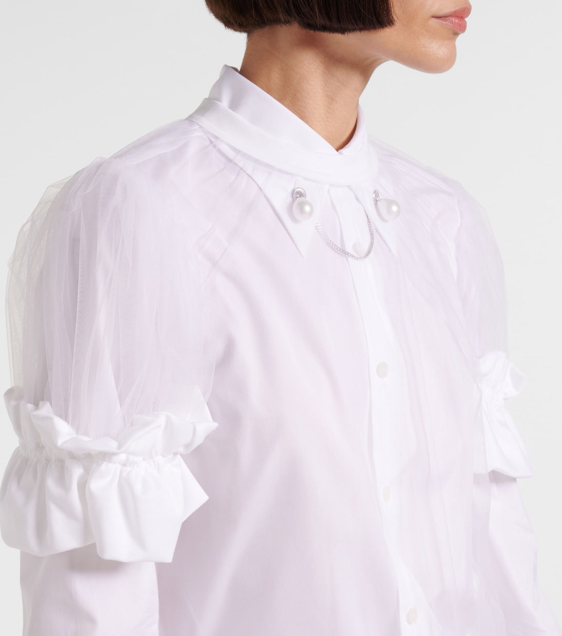 Top in tulle trasparente | Noir Kei Ninomiya