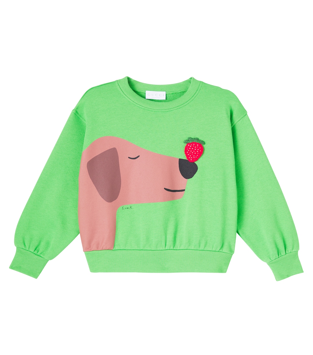Felpa in jersey di cotone con stampa | Gucci Kids