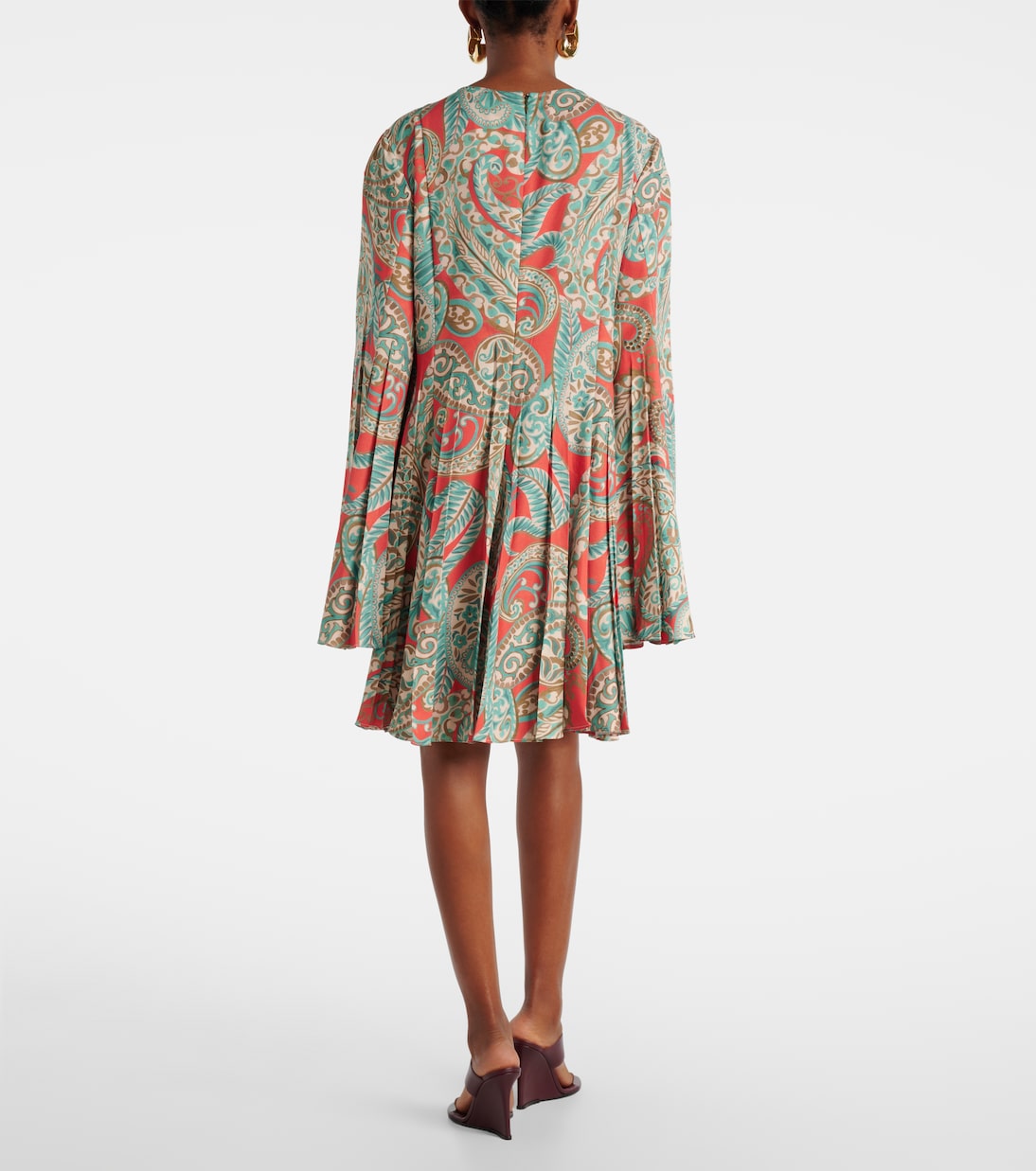 Miniabito plissé con stampa paisley | Etro
