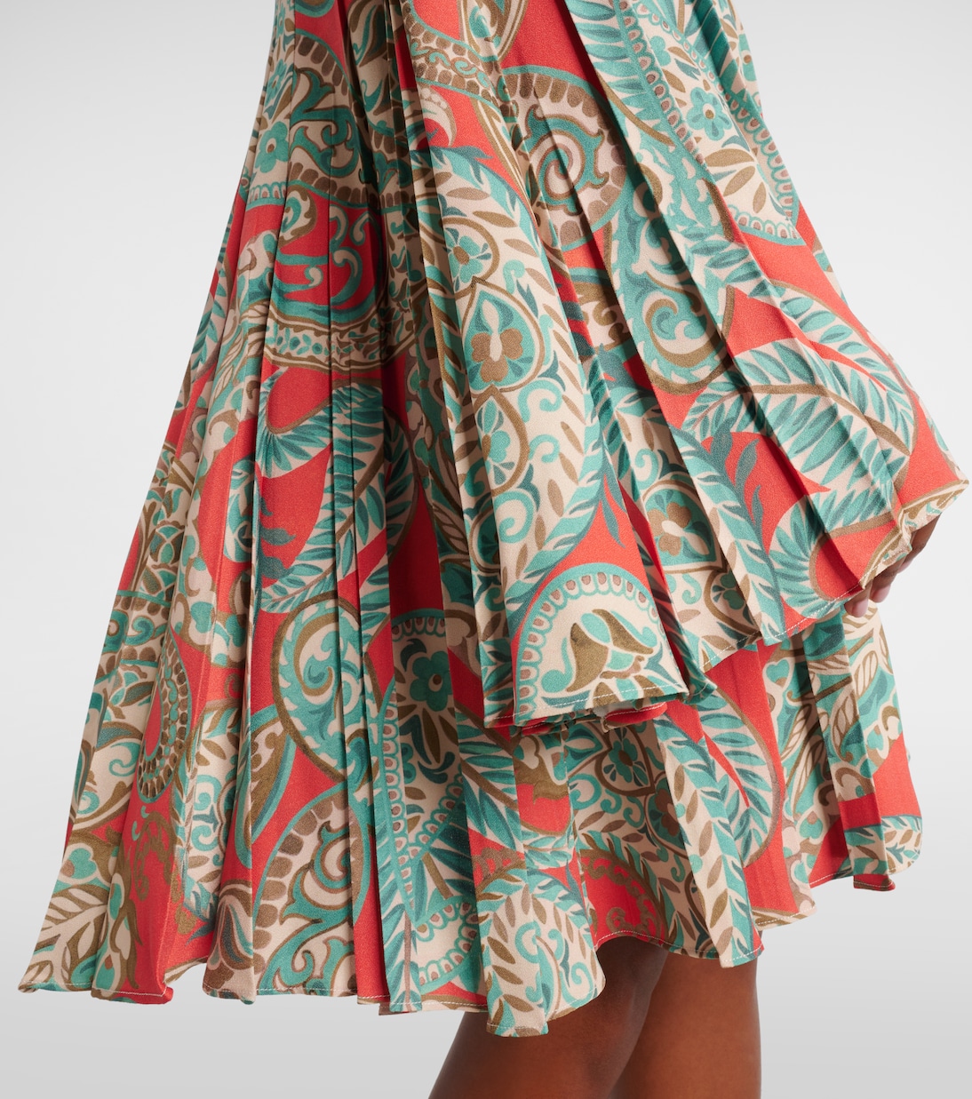 Miniabito plissé con stampa paisley | Etro