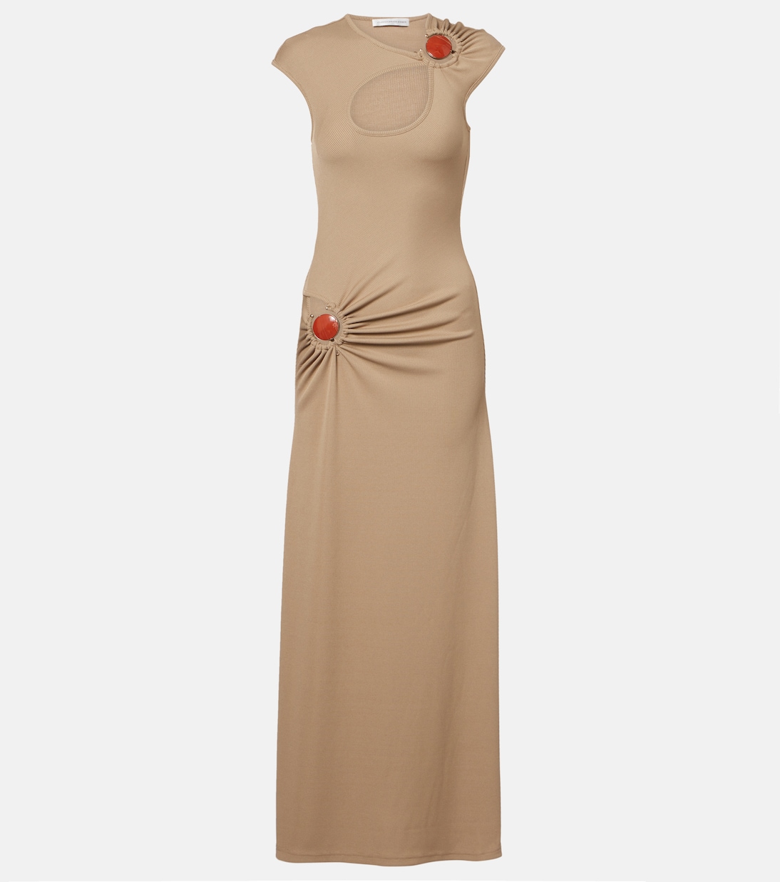Mineral Stone embellished jersey maxi dress | Christopher Esber