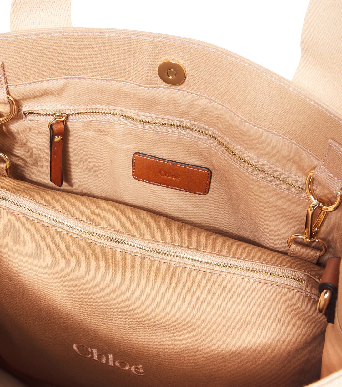 Baby logo cotton changing bag | Chloé Kids