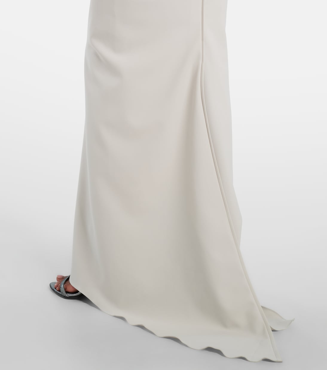 Vestido de fiesta sin tirantes adornado | Marmar Halim