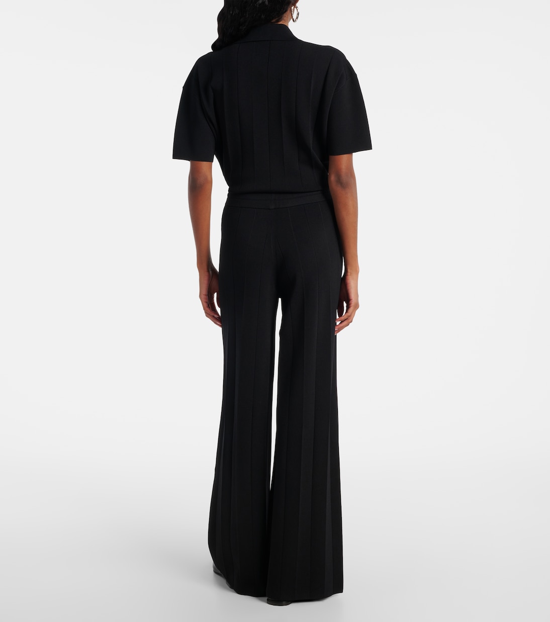 Weite Hose Lama aus Crêpe | Max Mara