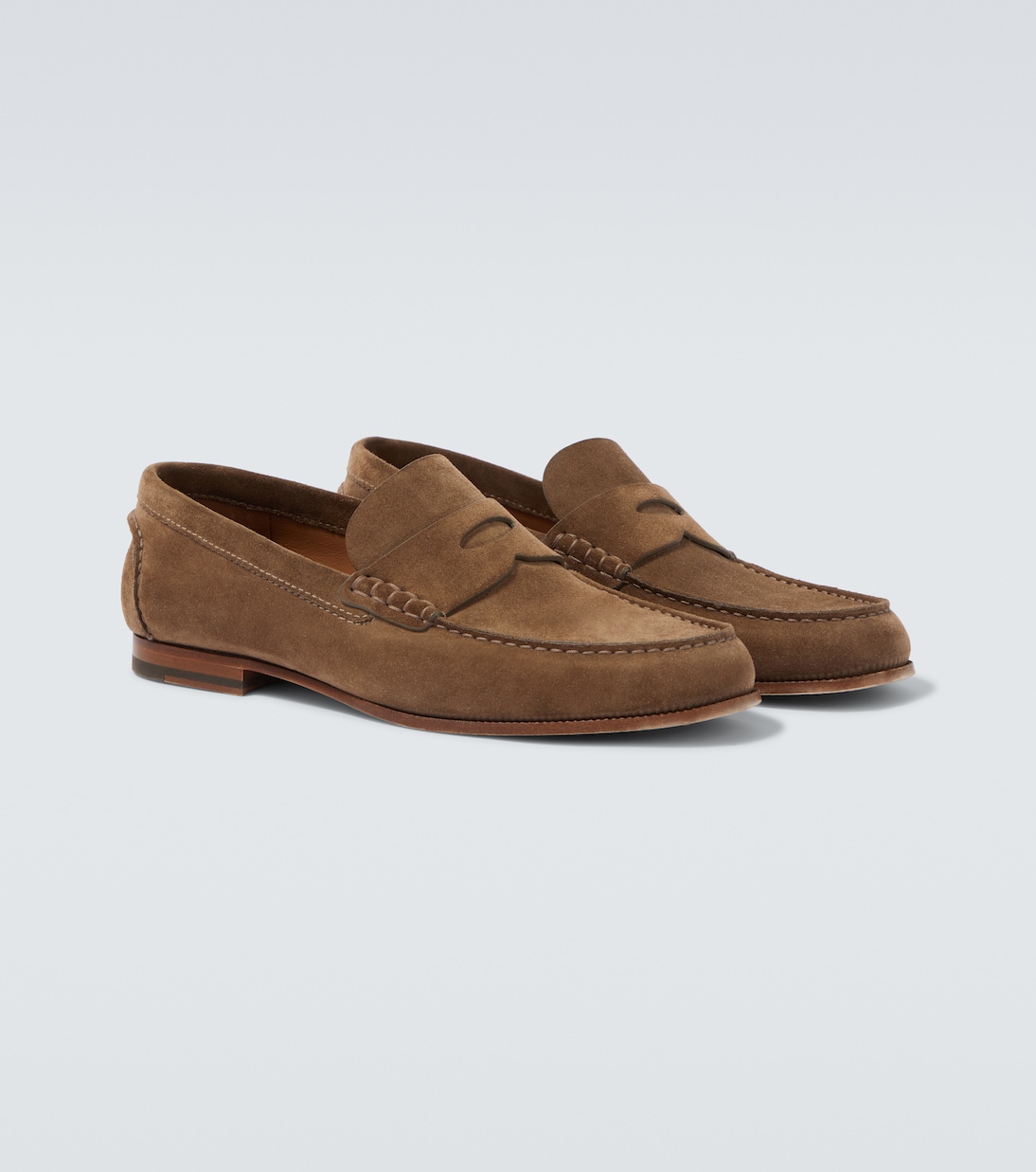Heddon Flex suede penny loafers | Dunhill