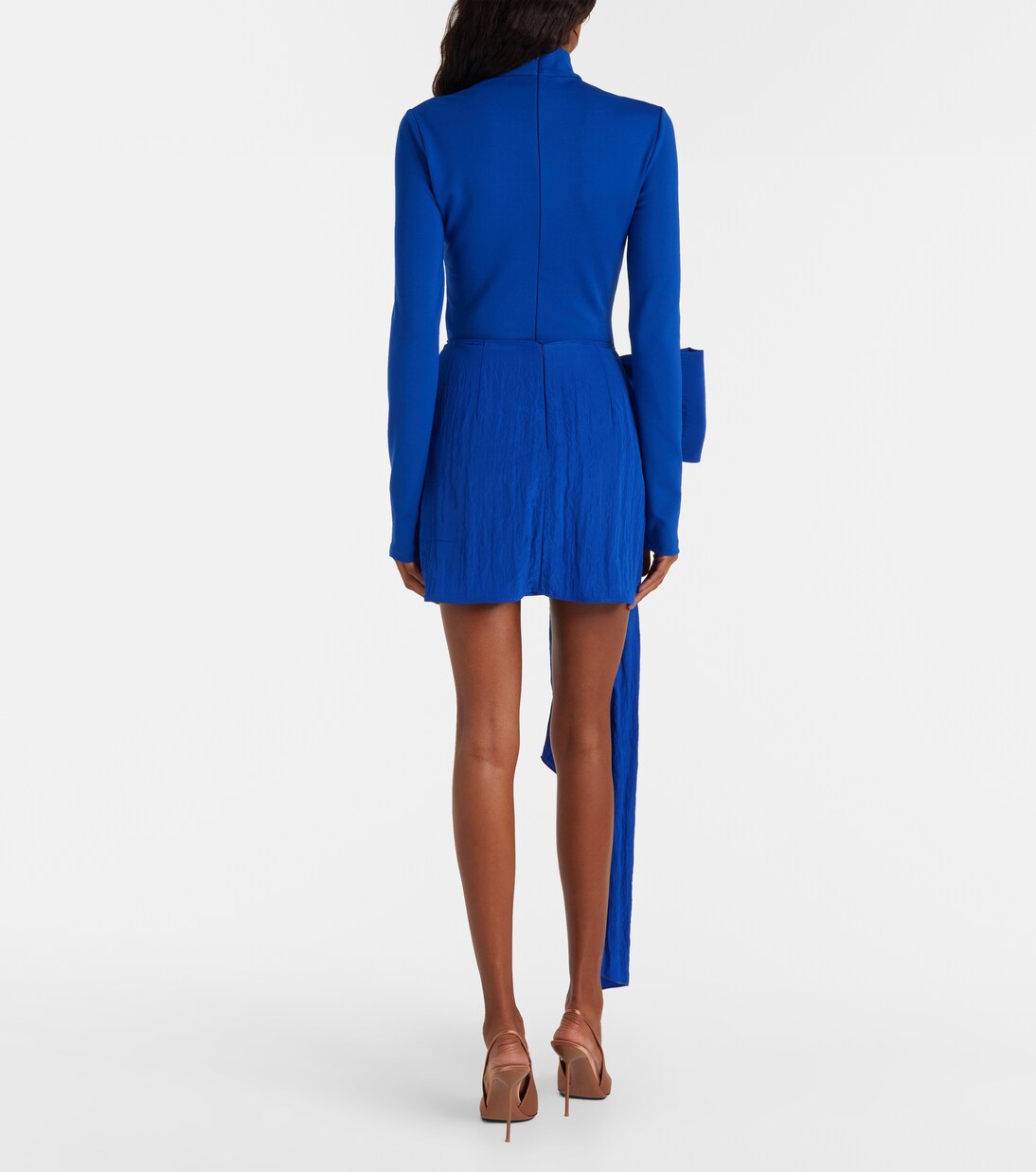 Bow-detail jersey minidress | David Koma