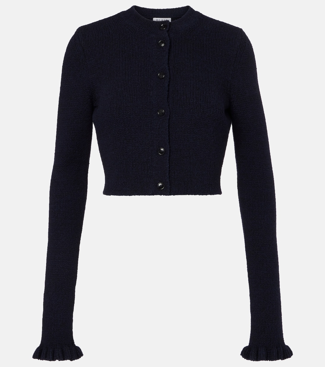 Cropped wool and silk-blend cardigan | Alaïa