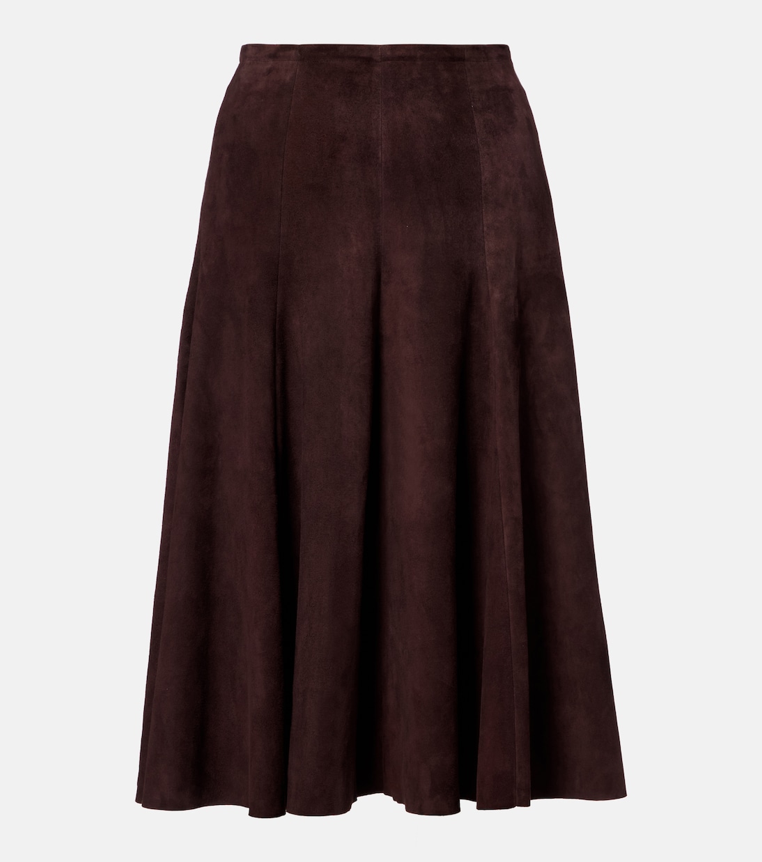 Suede midi skirt  | Stouls