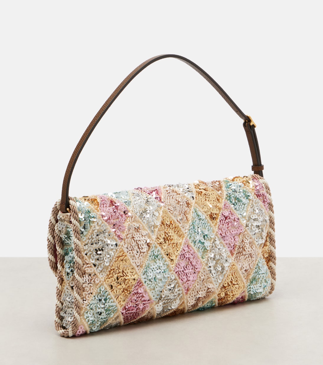 DeVain Small sequined shoulder bag | Valentino Garavani