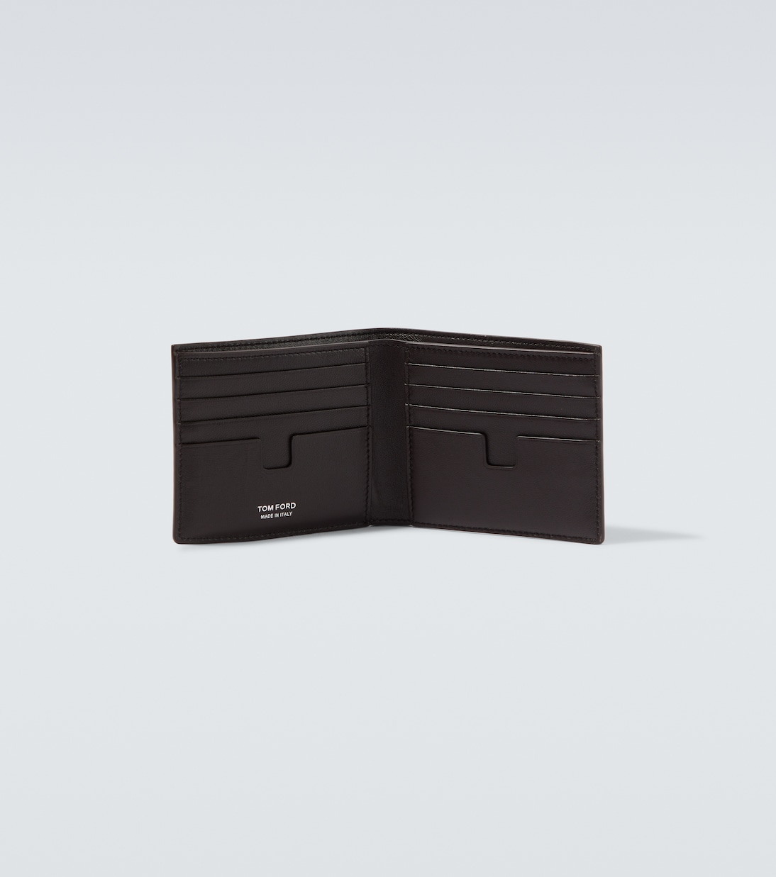 Croc-effect patent leather bifold wallet | Tom Ford