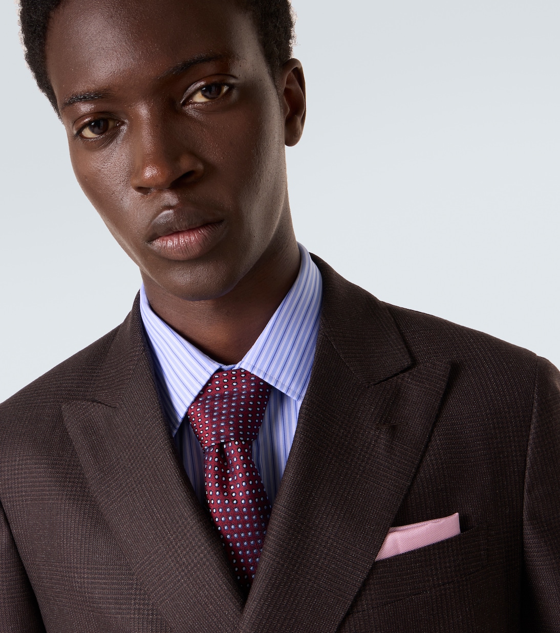 Polka-dot silk tie | Charvet