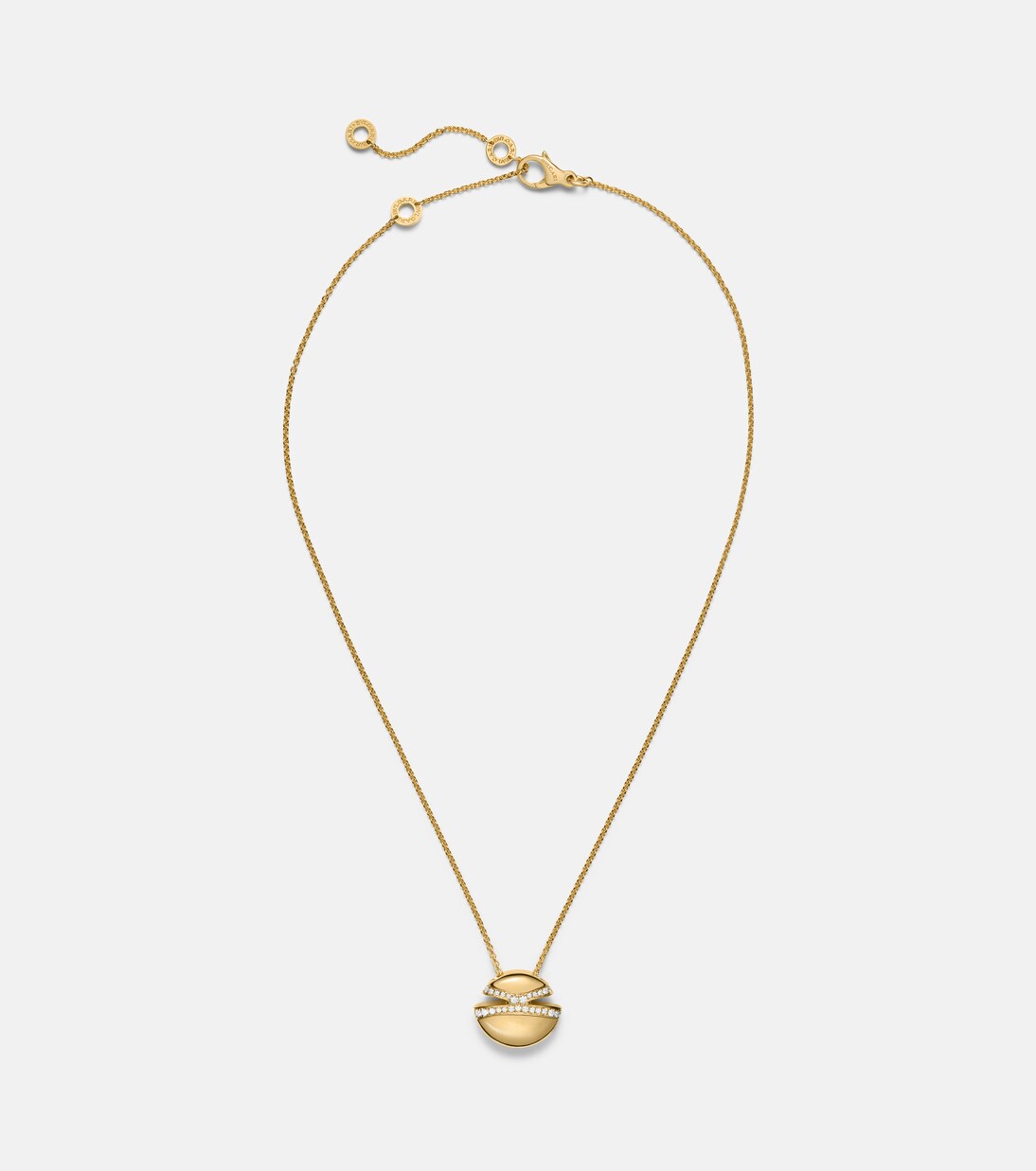 Cabochon 18kt gold necklace with diamonds  | Bvlgari