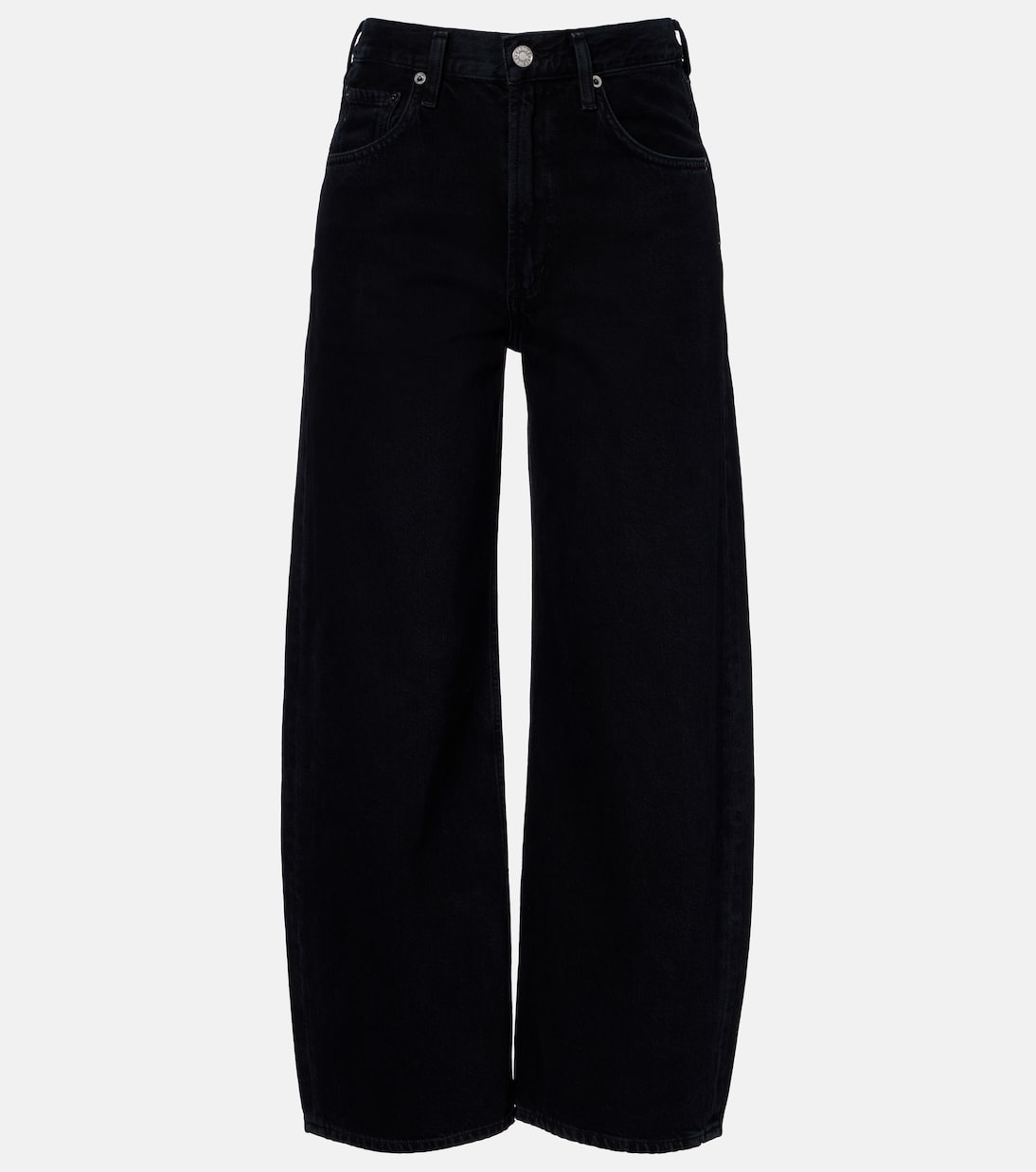 Low Curve cropped mid-rise barrel-leg jeans | Agolde