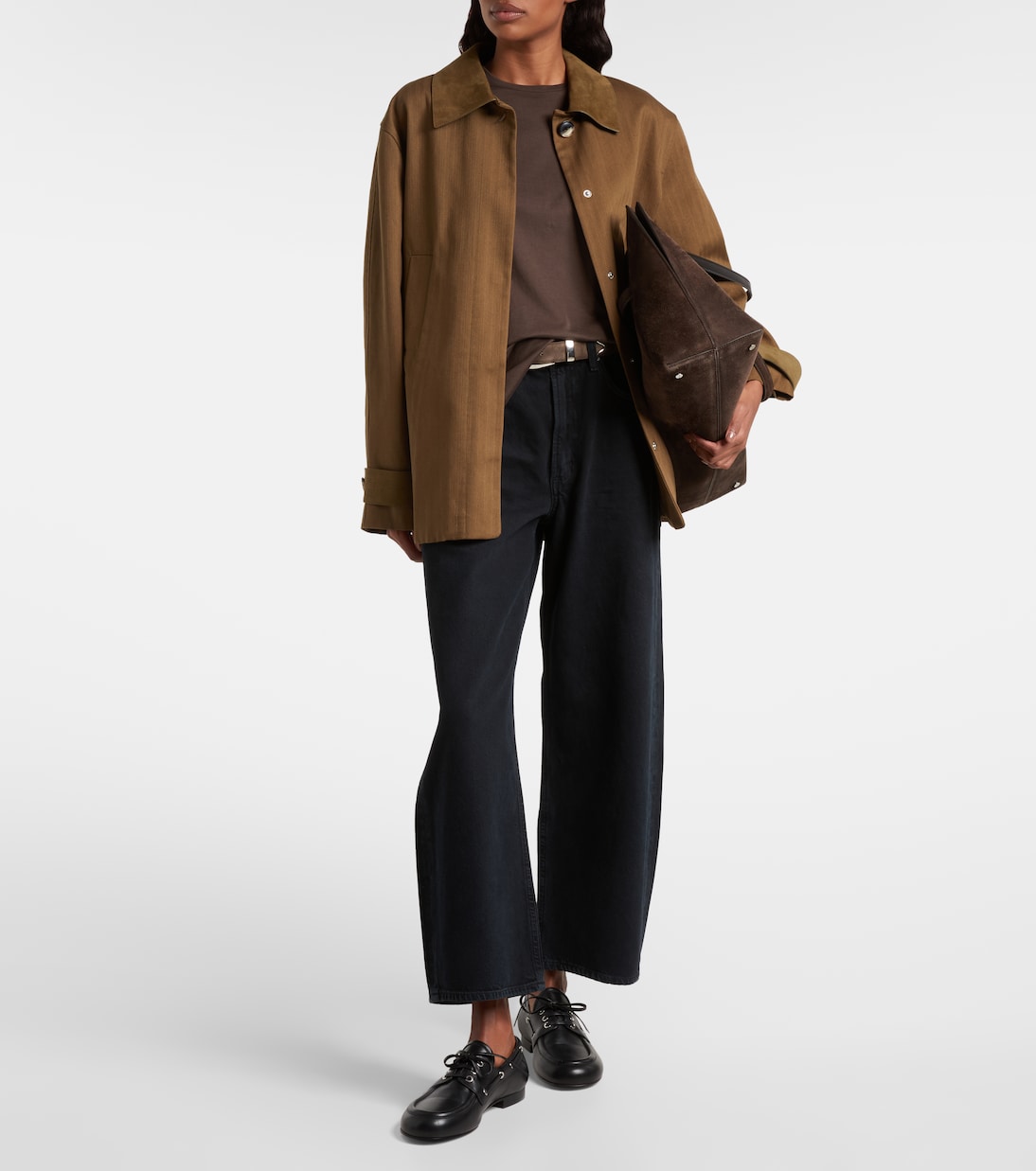 Low Curve cropped mid-rise barrel-leg jeans | Agolde