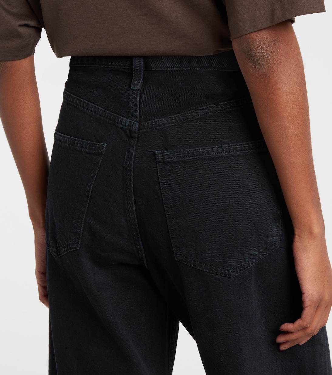 Low Curve cropped mid-rise barrel-leg jeans | Agolde
