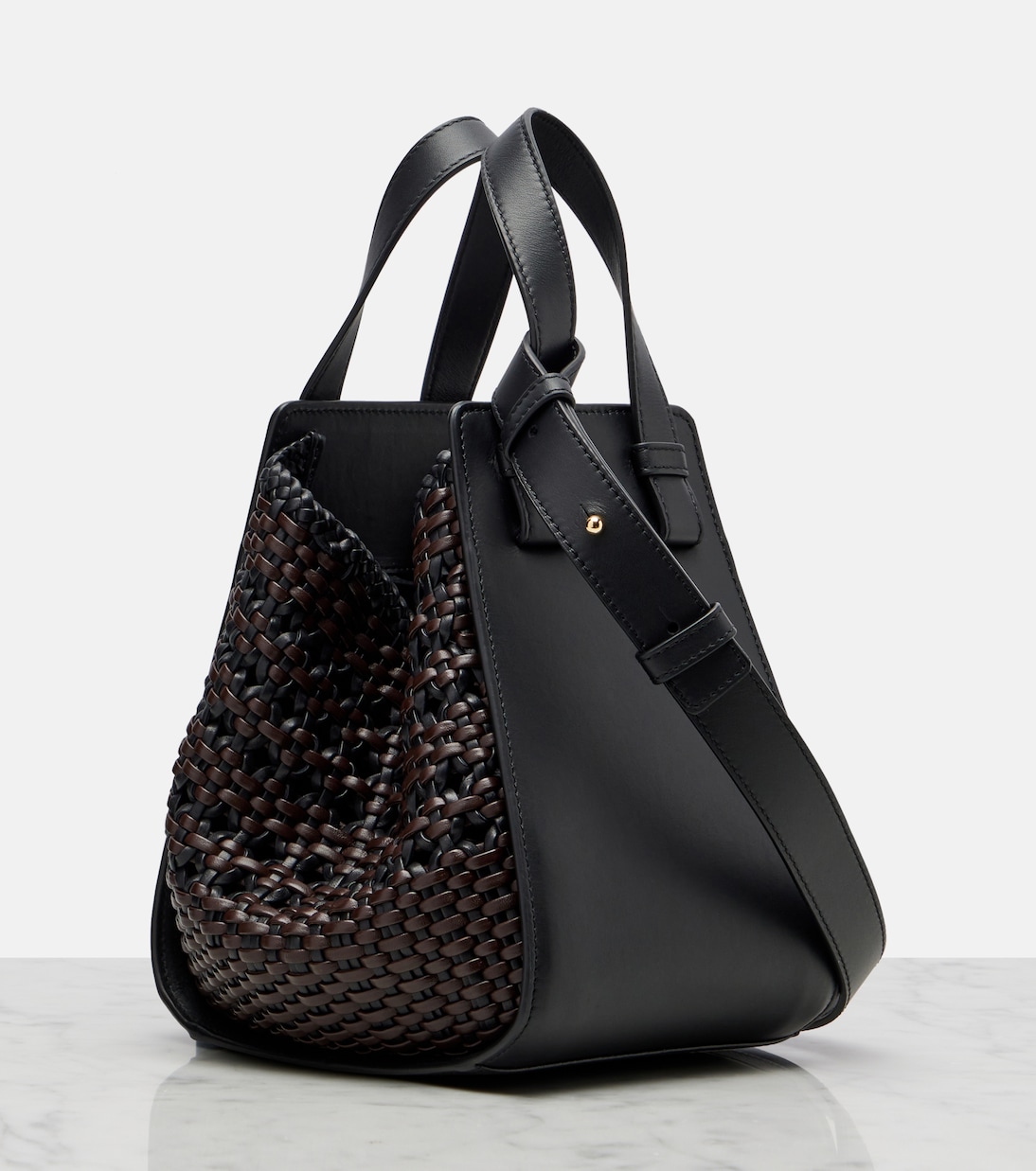 Hammock Small woven leather tote bag | Loewe