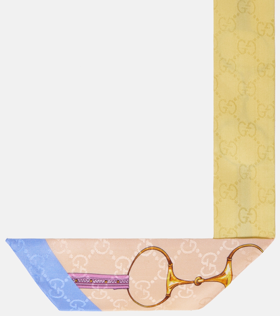 Tuch GG Horsebit aus Seiden-Twill | Gucci
