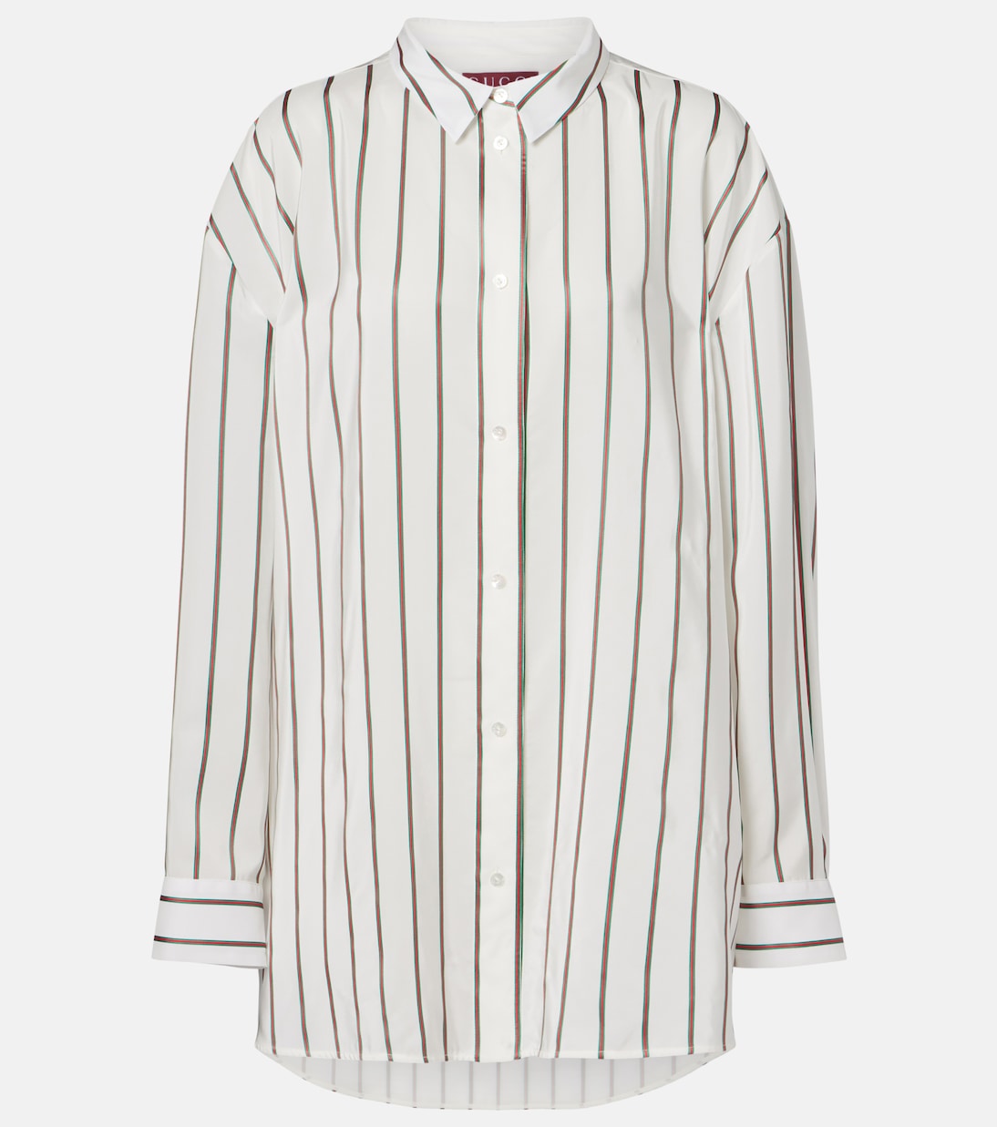 Striped silk-blend jacquard shirt | Gucci