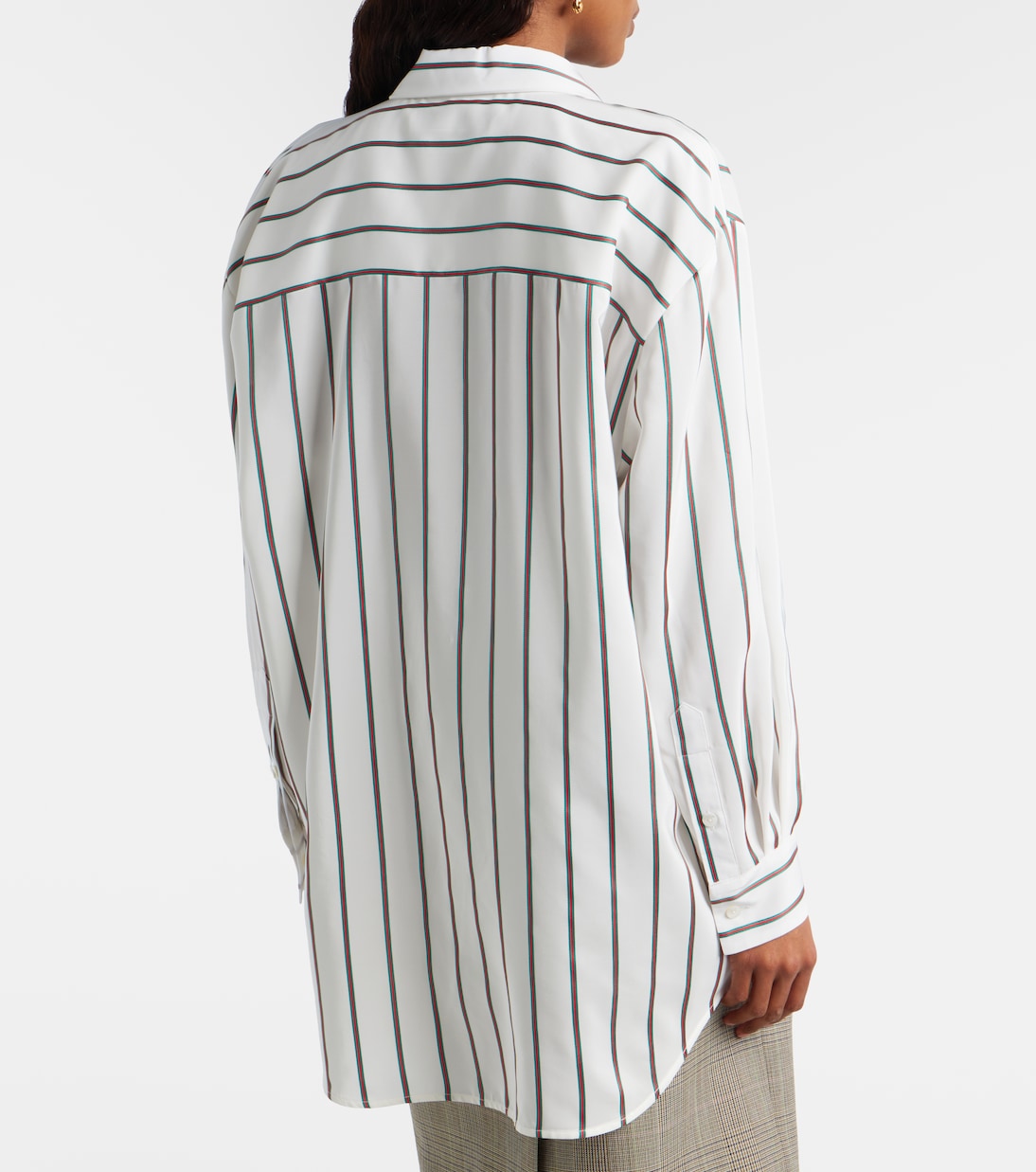 Striped silk-blend jacquard shirt | Gucci