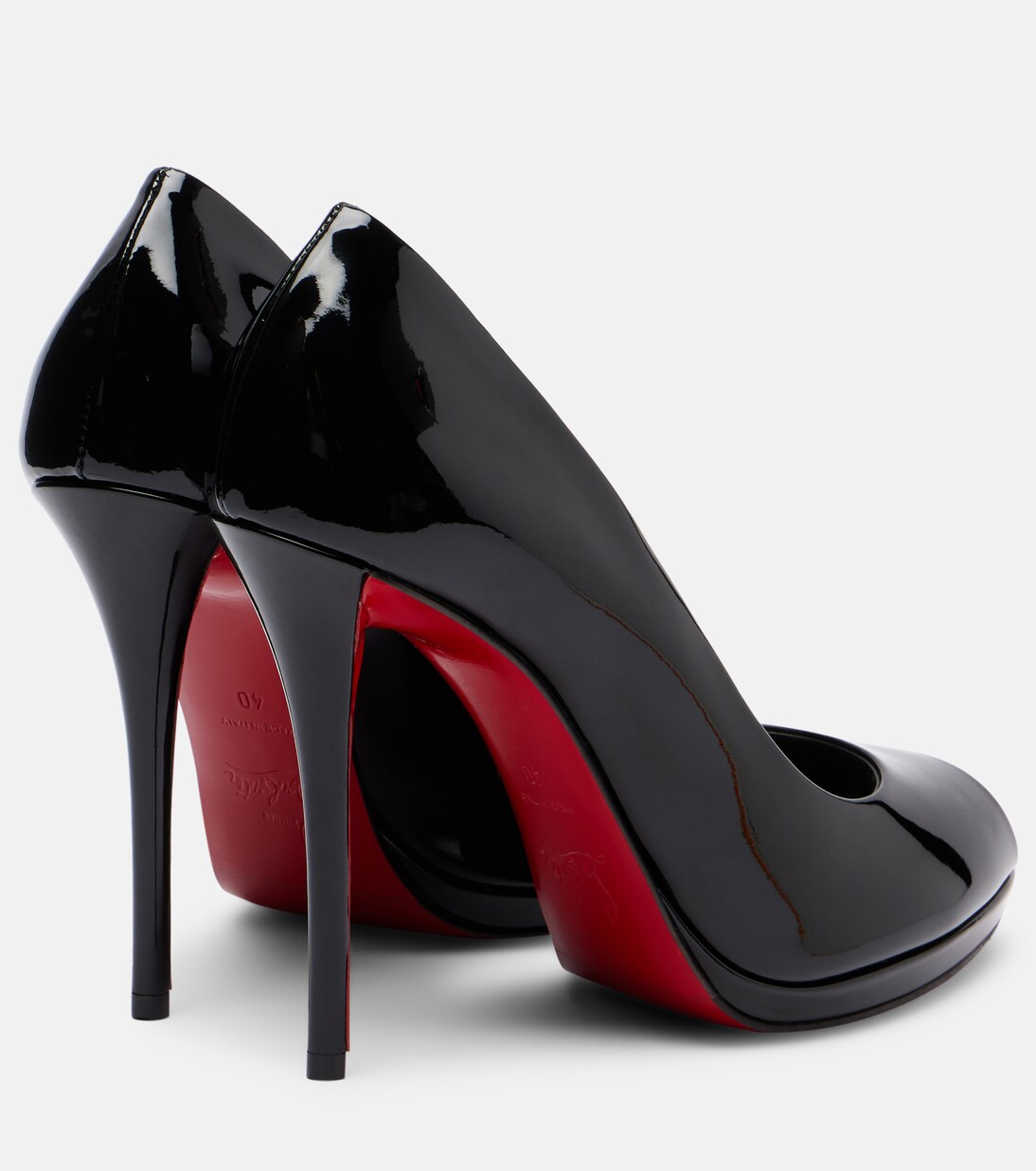 Lady Z patent leather peep-toe pumps | Christian Louboutin
