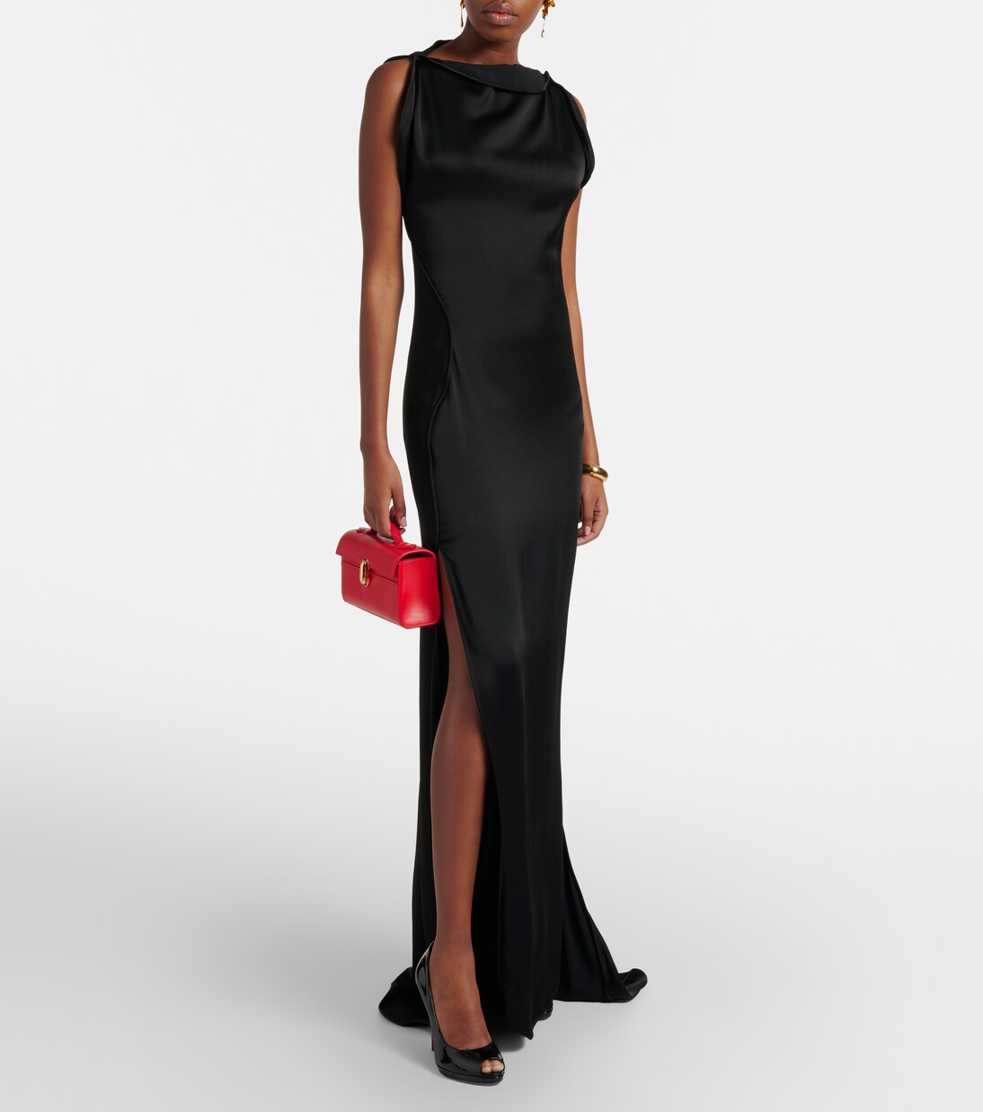 Lady Z patent leather peep-toe pumps | Christian Louboutin