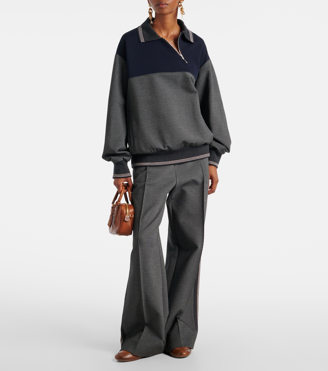 Logo leather sneakers | Miu Miu