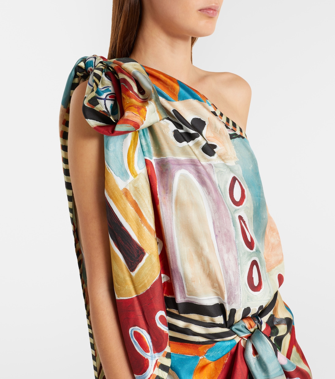 Vestido midi Michelle de seda | Alémais