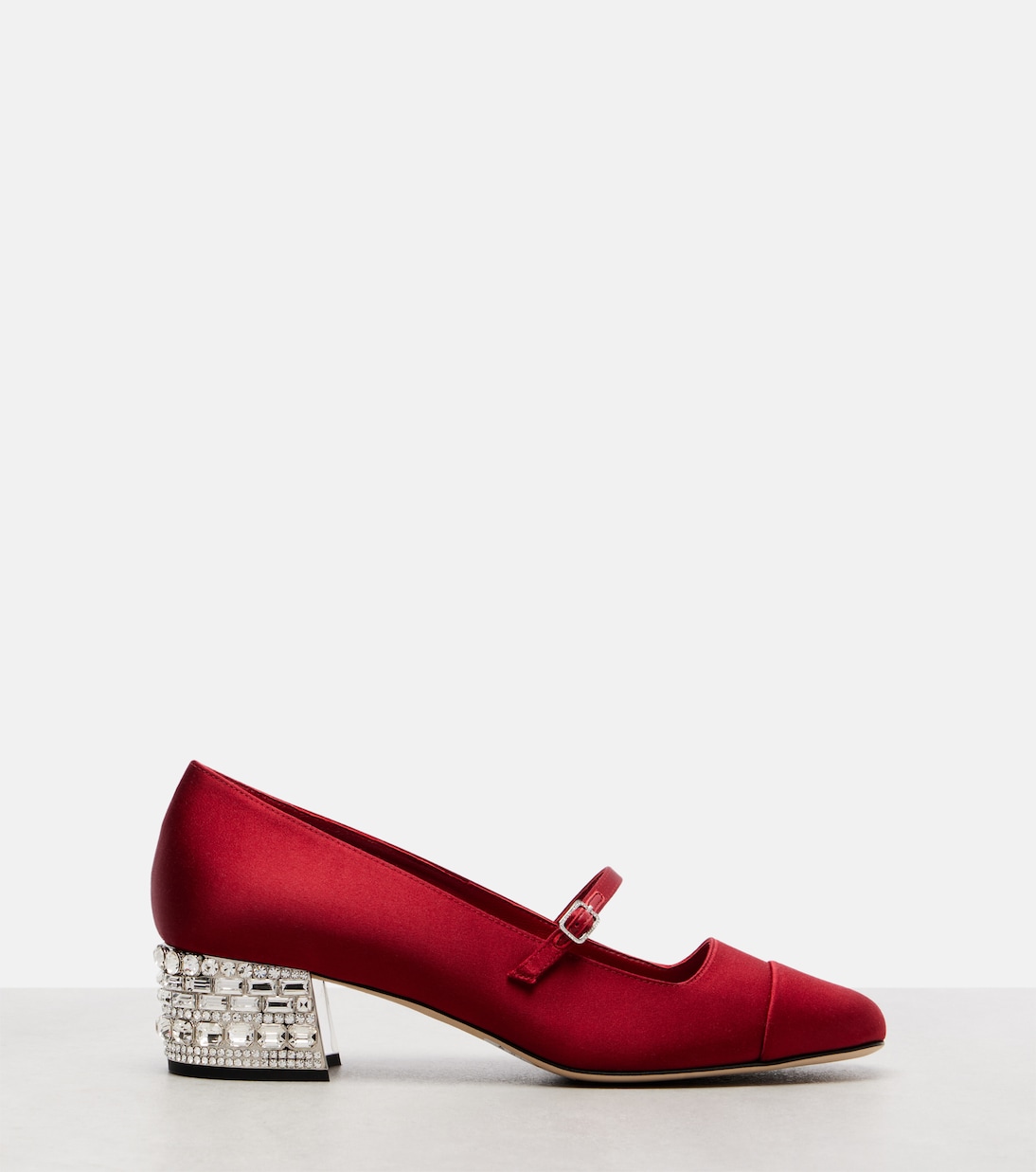 Elisa 45 embellished satin pumps | Jimmy Choo