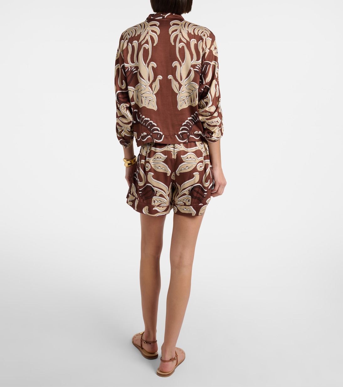 Shorts Isabelle de tiro alto estampados | Poupette St Barth