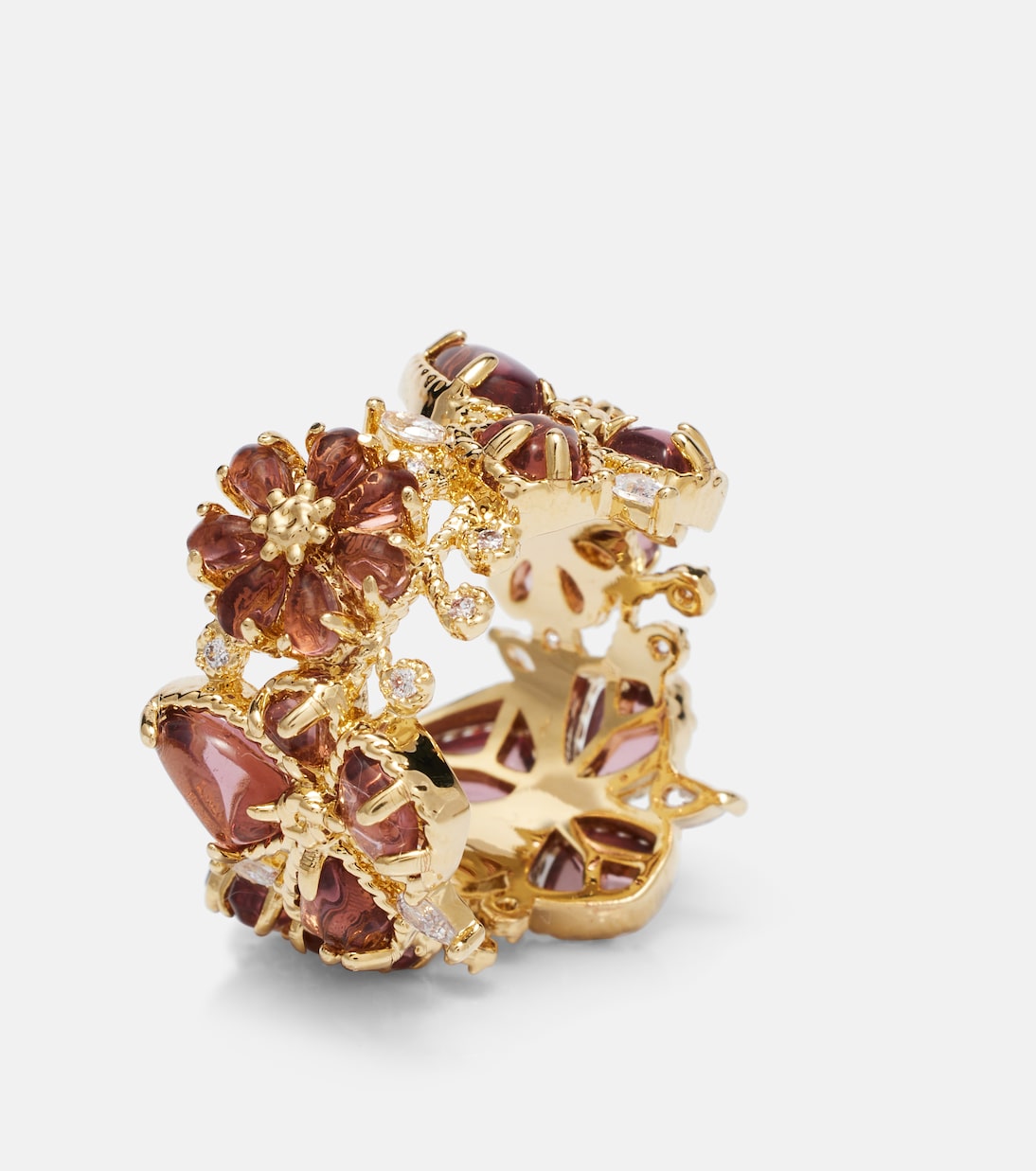Bloom gold-plated embellished ring | Zimmermann