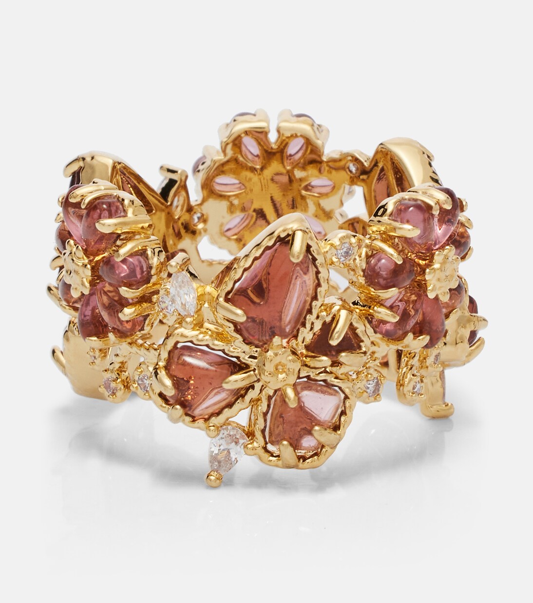 Bloom gold-plated embellished ring | Zimmermann