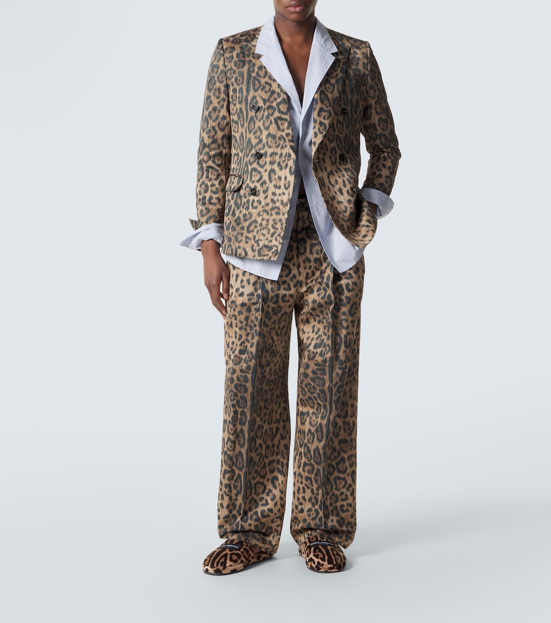 Leopard-print slippers | Dolce&Gabbana