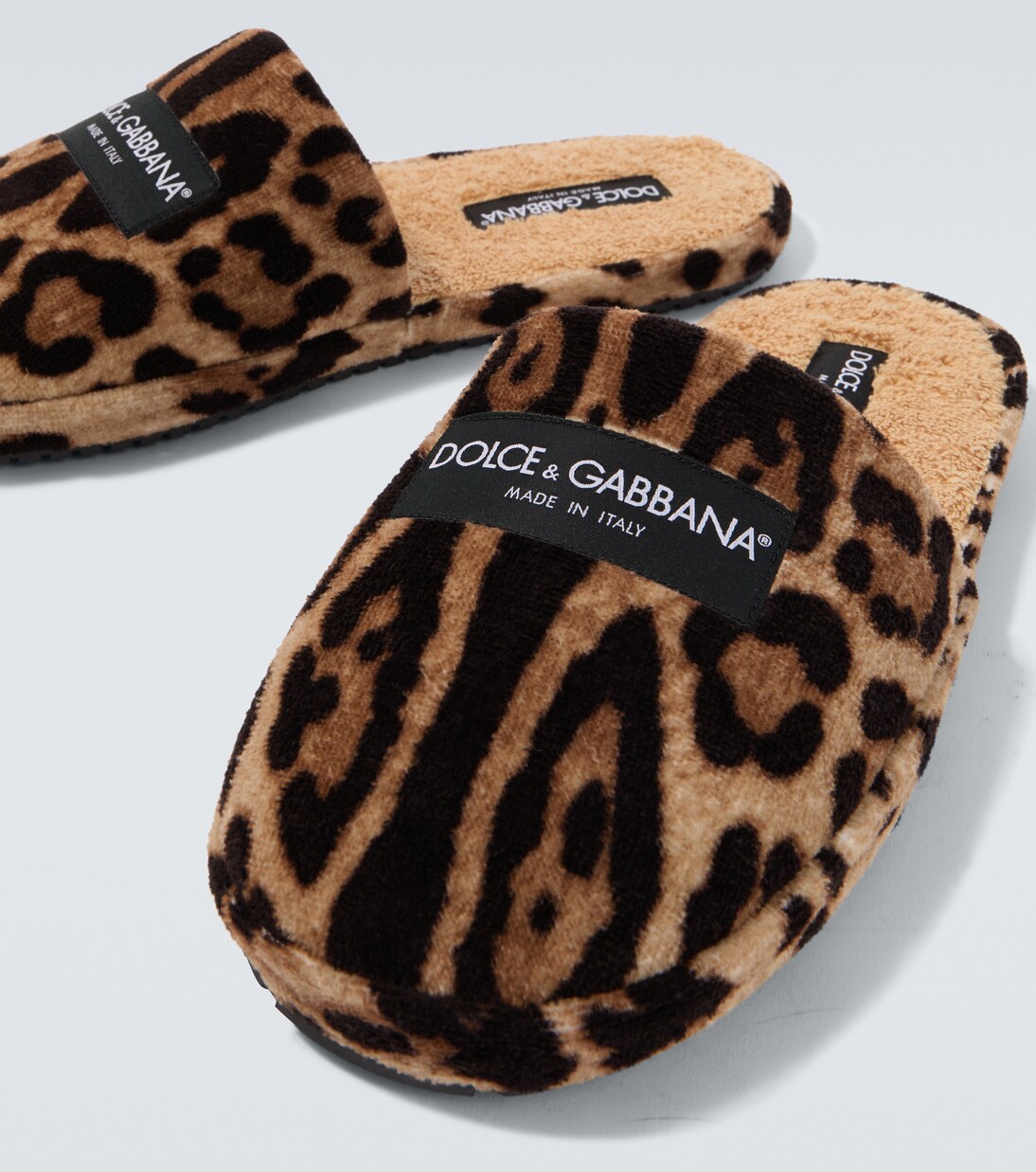 Leopard-print slippers | Dolce&Gabbana