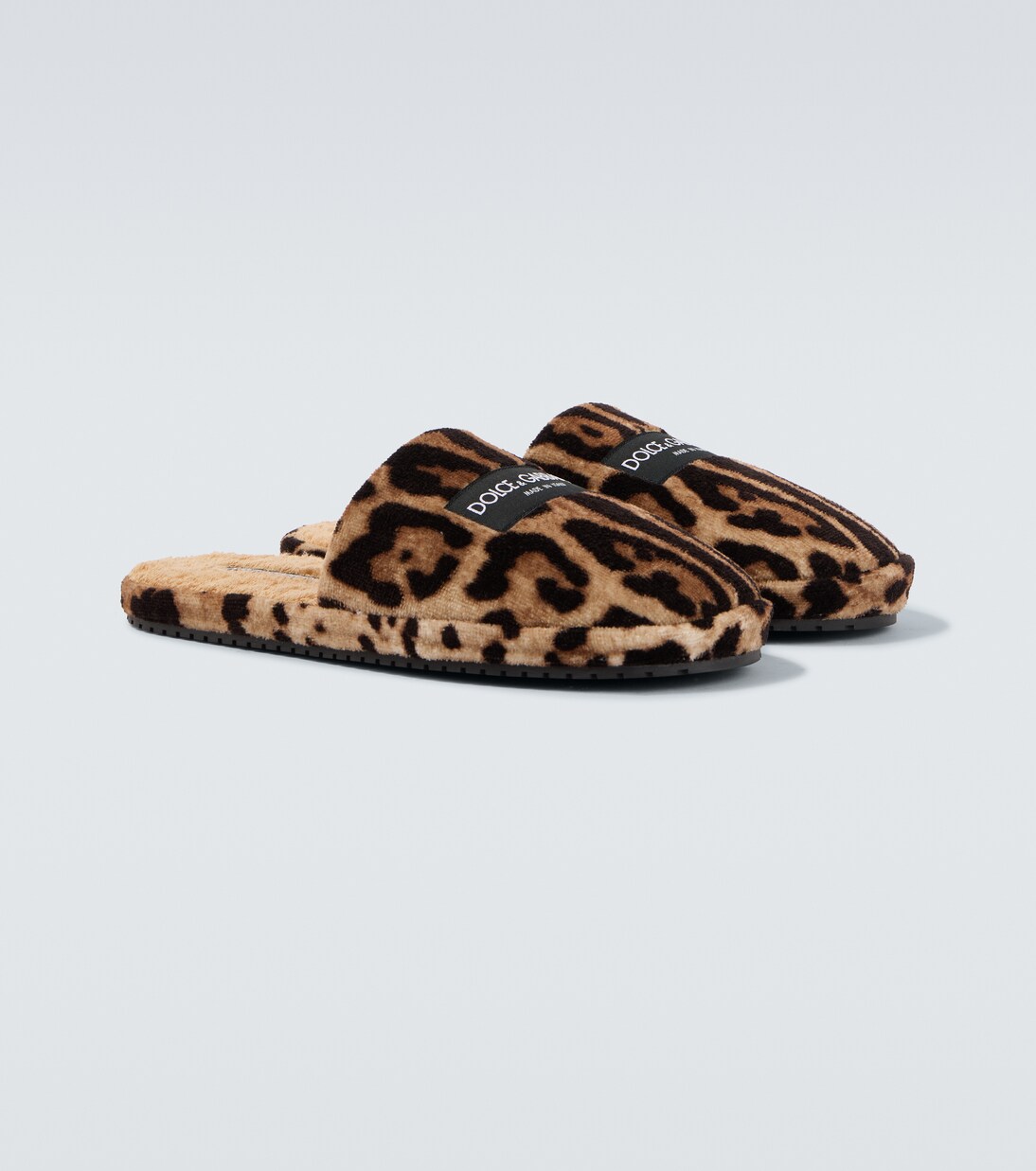 Leopard-print slippers | Dolce&Gabbana