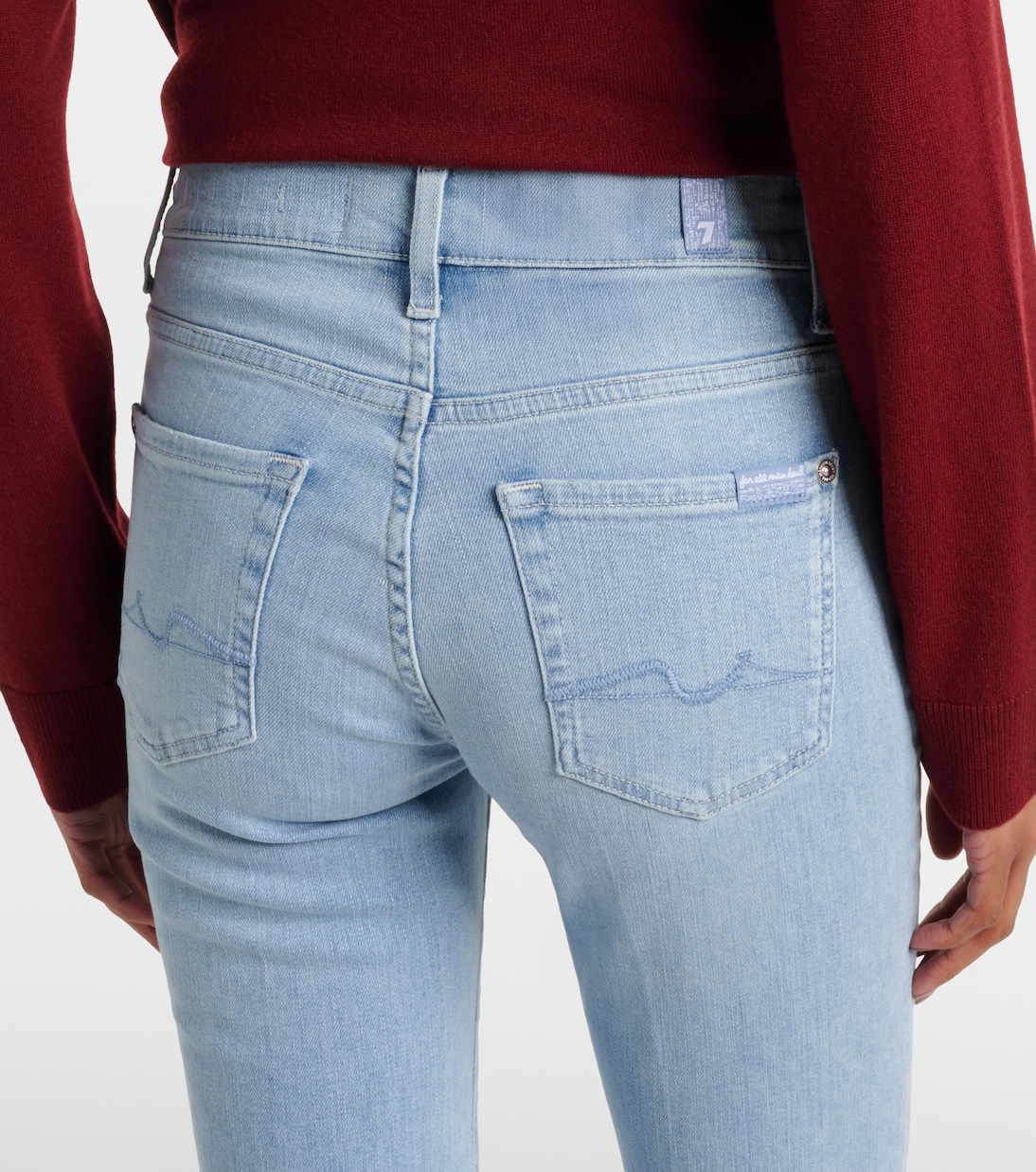 Embellished bootcut jeans | 7 For All Mankind