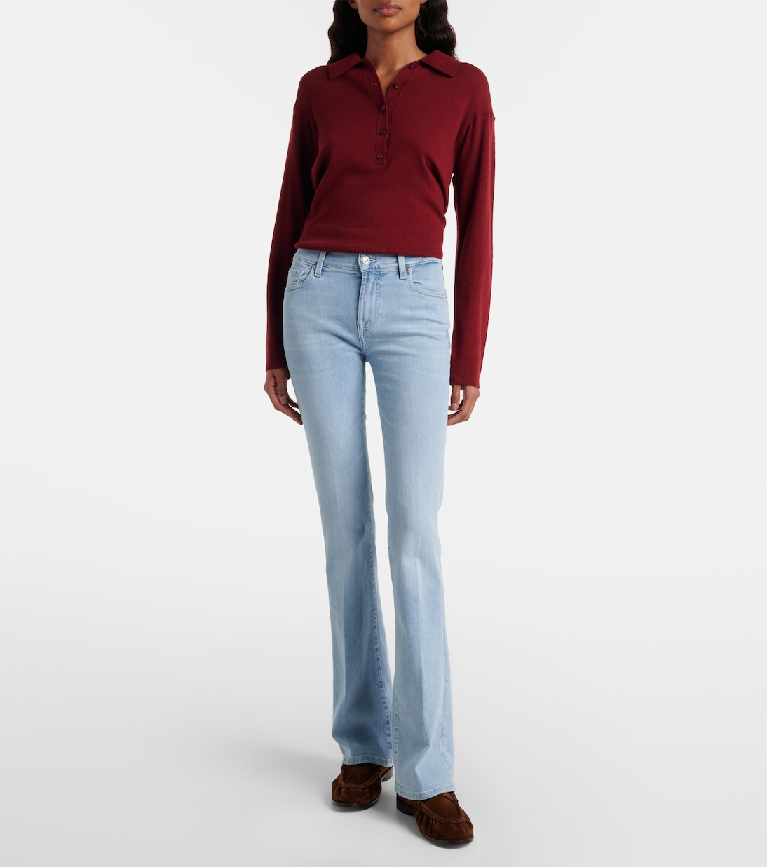 Embellished bootcut jeans | 7 For All Mankind