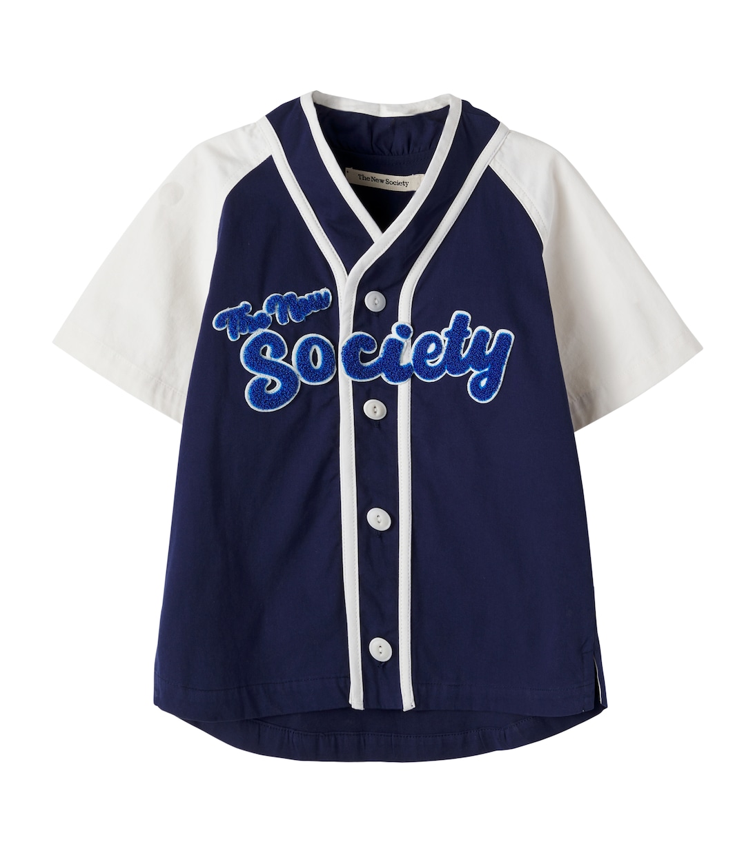 Gorse patch-appliqué cotton shirt | The New Society