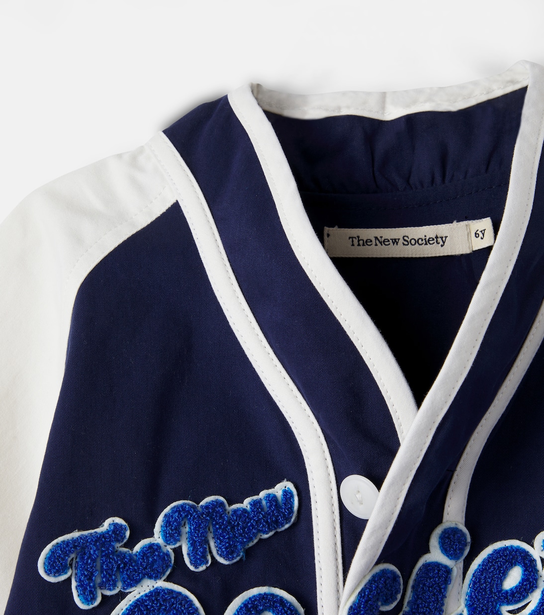 Gorse patch-appliqué cotton shirt | The New Society