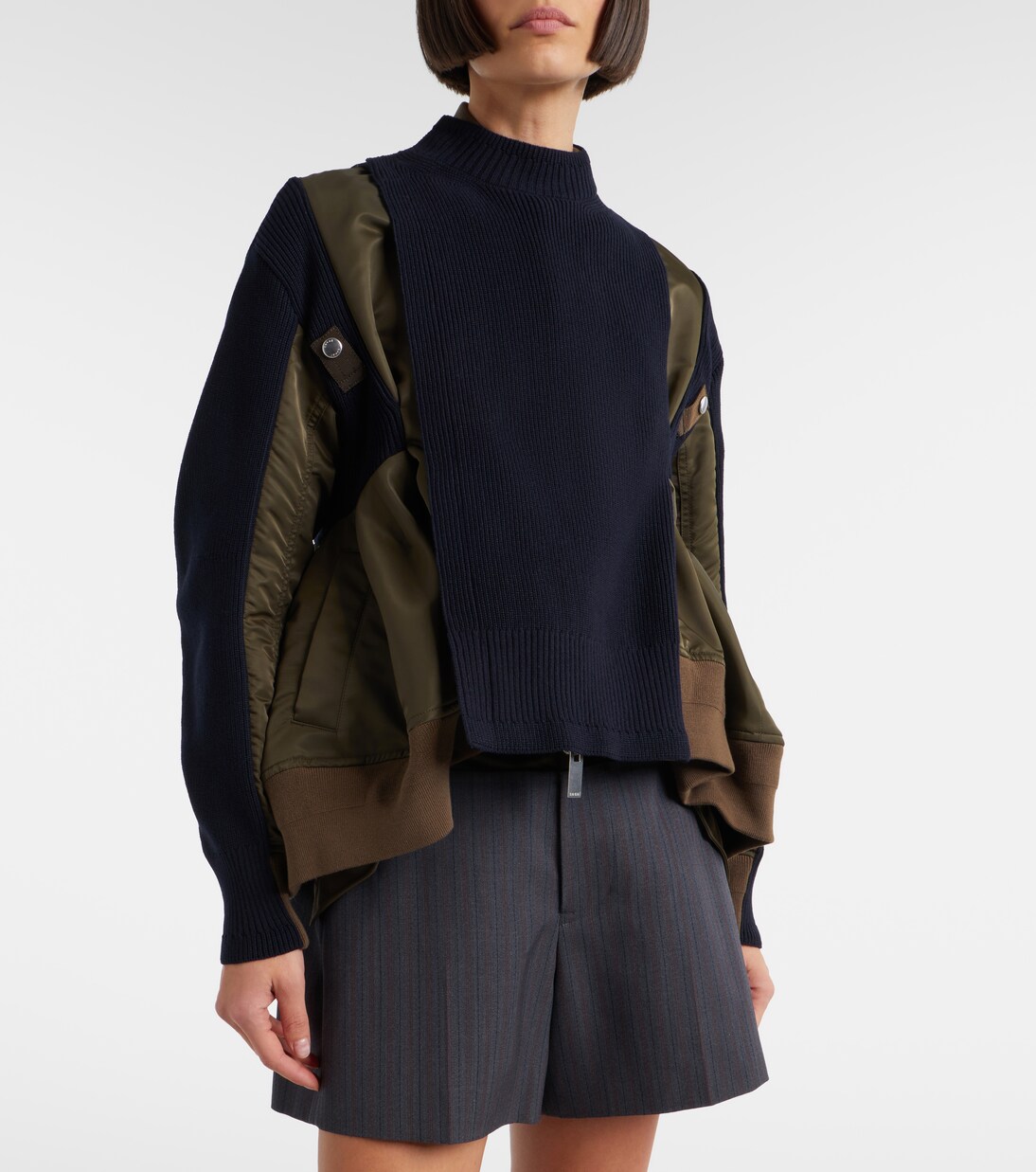 Paneled blouson jacket | Sacai