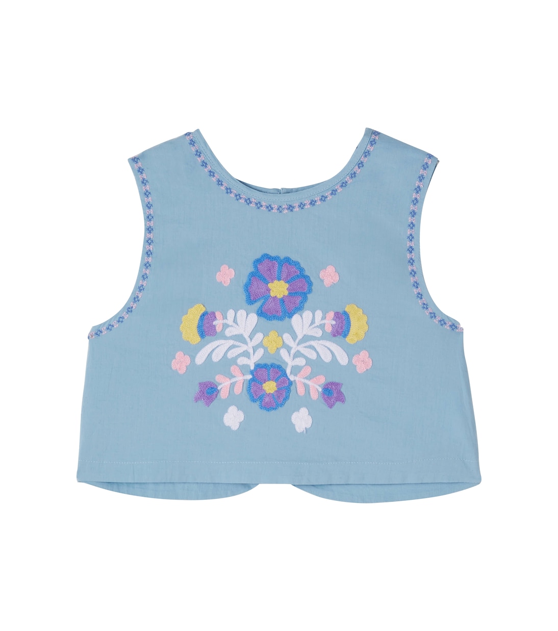 Albane floral embroidered cotton top | Louise Misha