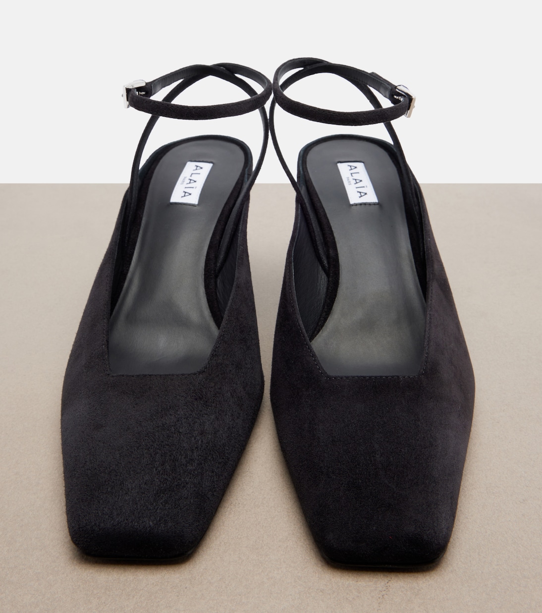 Suede wedge slingback pumps | Alaïa