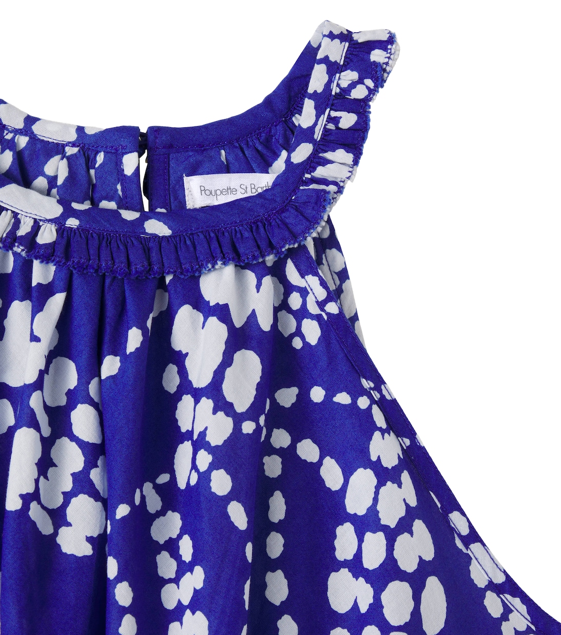 Cleo printed halterneck cotton dress | Poupette St Barth Kids