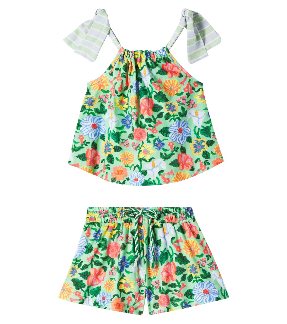 Floresceu cotton top and shorts set | Fábula