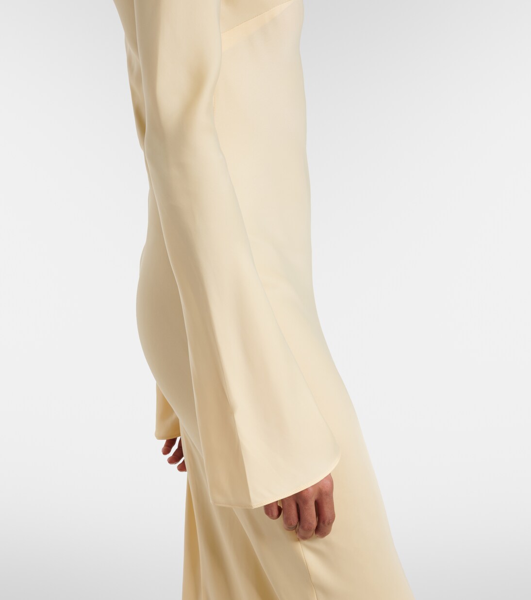 Robe longue en satin | Rotate