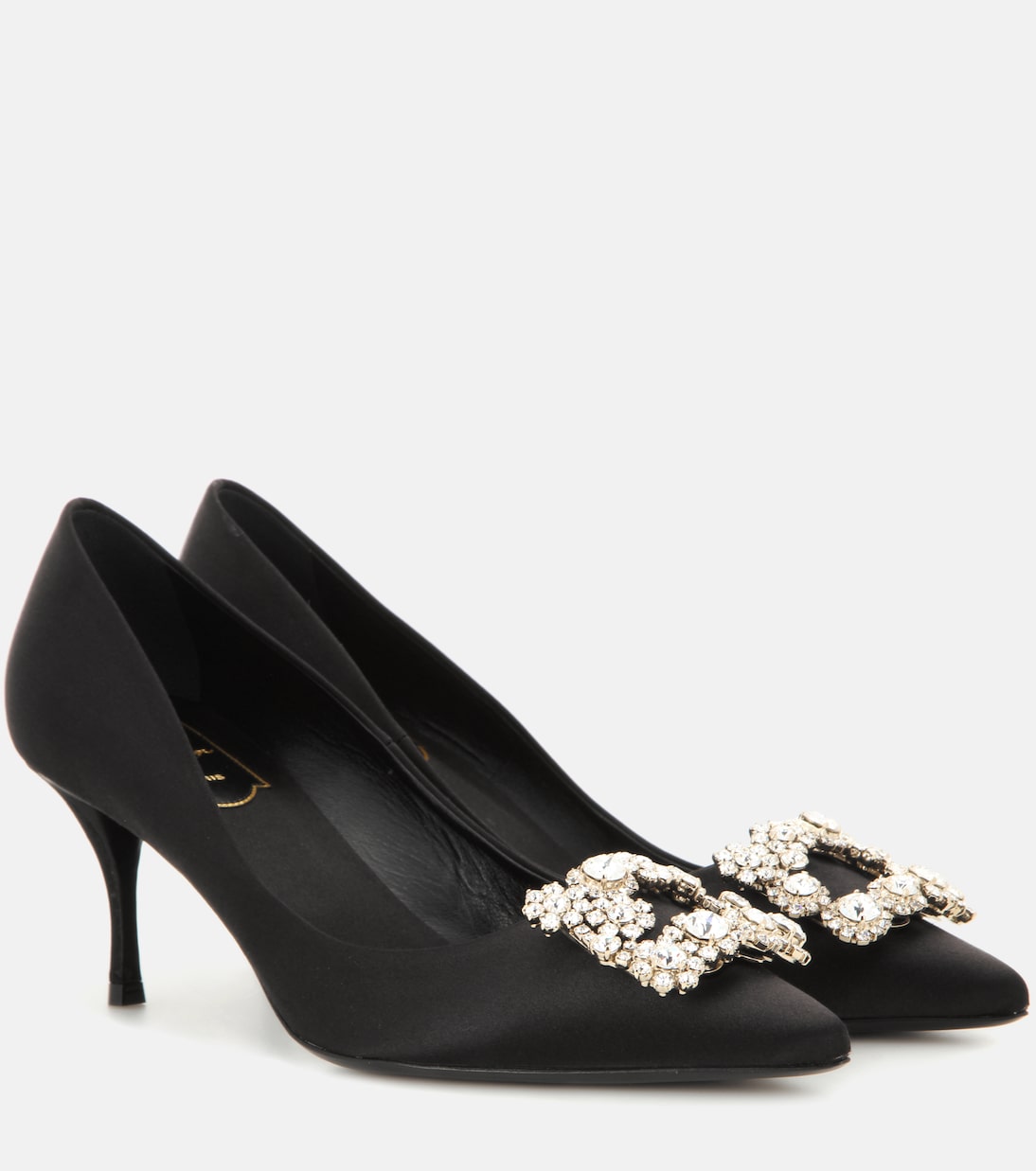 Embellished satin pumps | Roger Vivier