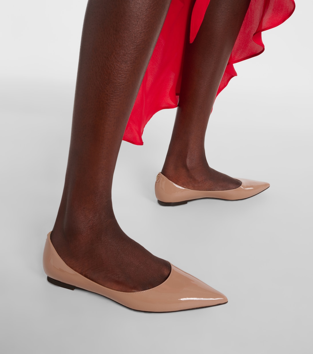 Ballerines Love Flat en cuir verni | Jimmy Choo