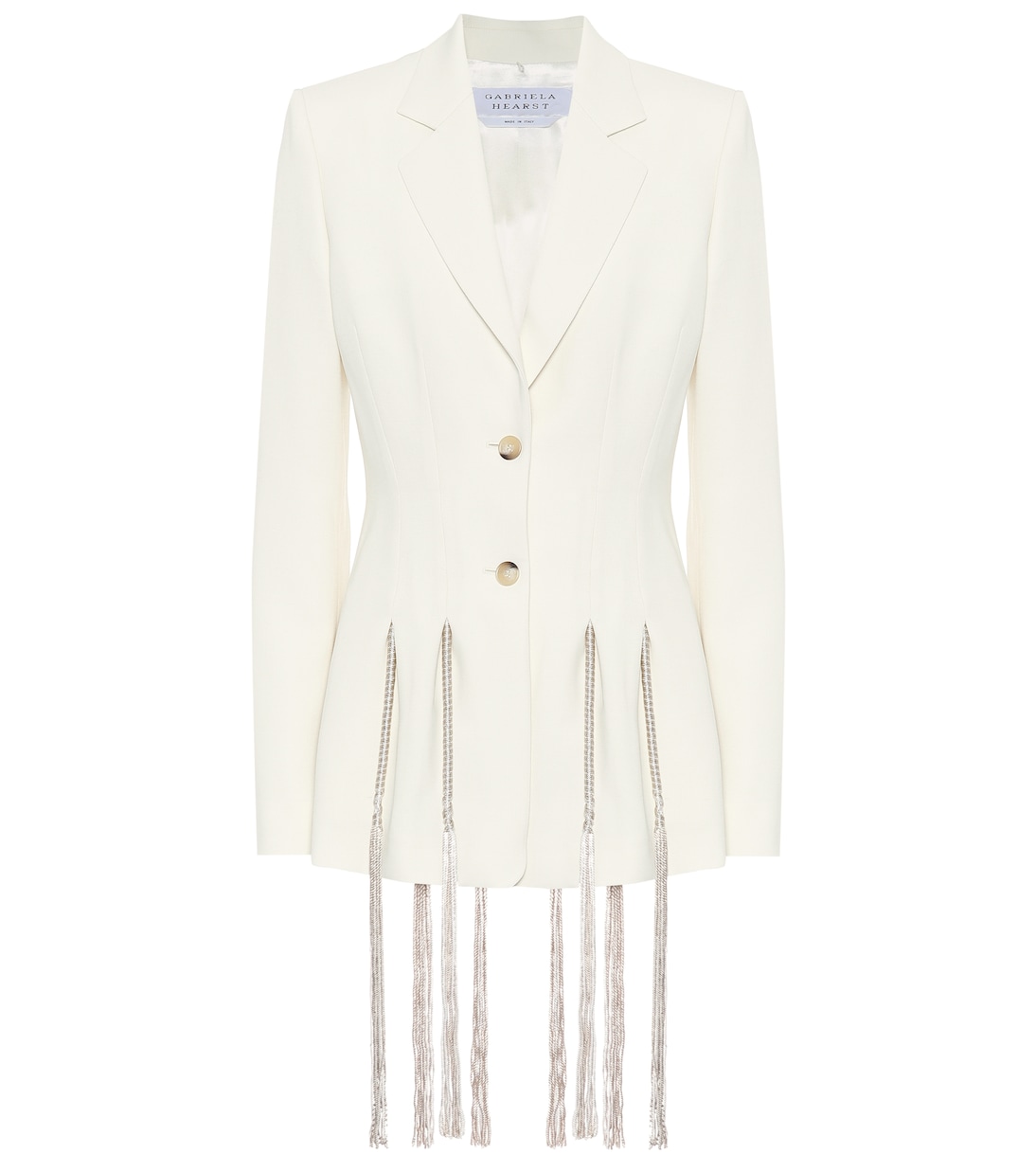 Blazer Maurice in lana con frange | Gabriela Hearst