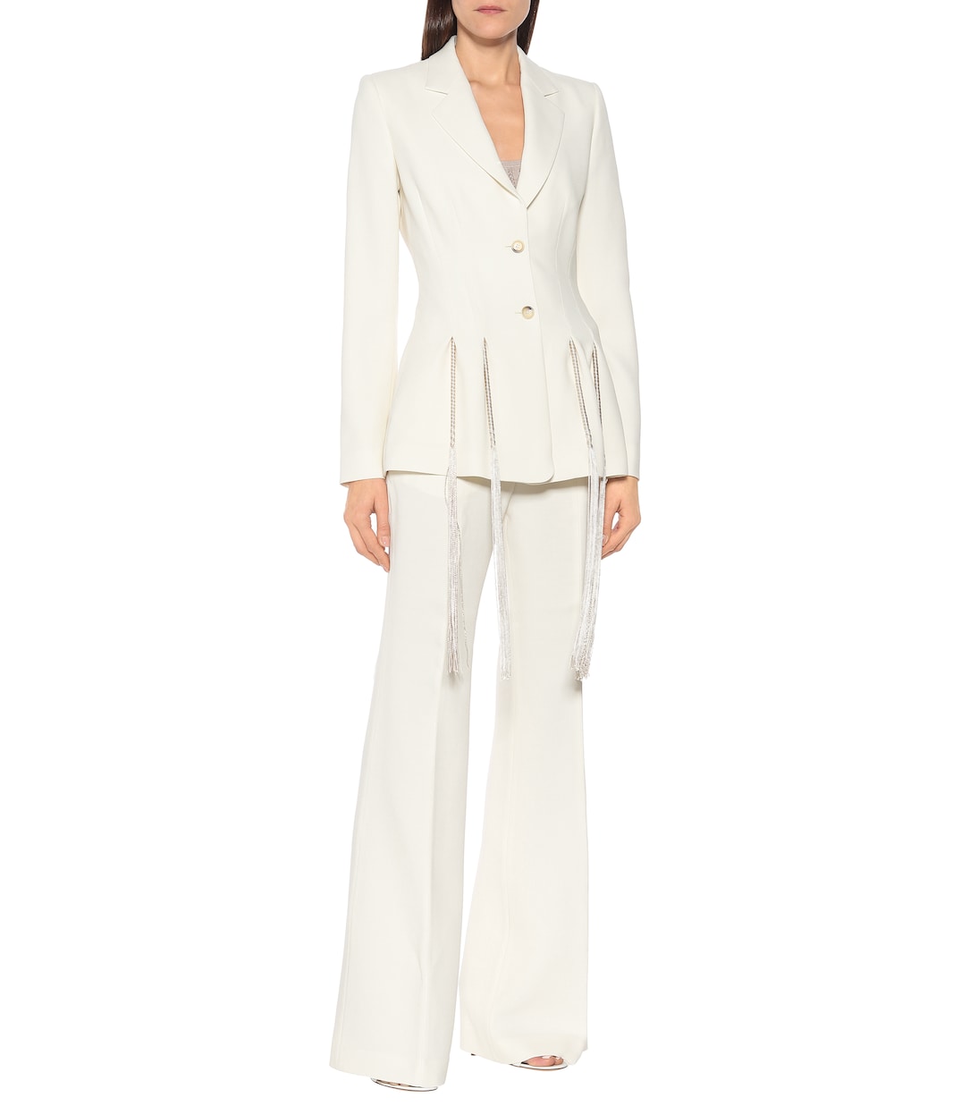 Blazer Maurice in lana con frange | Gabriela Hearst