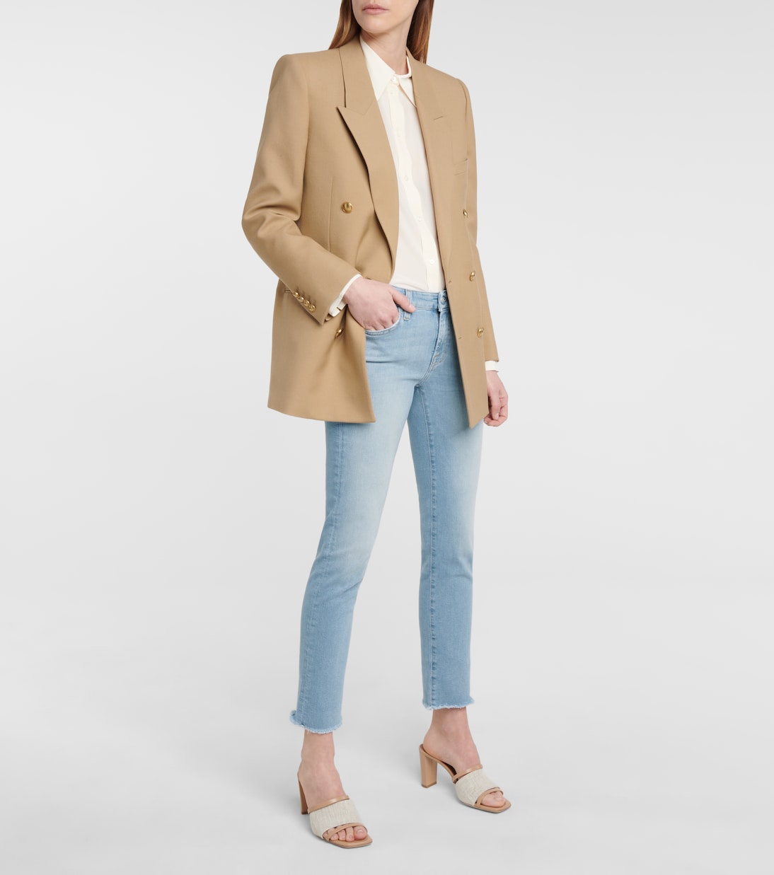 Pyper cropped mid-rise skinny jeans | 7 For All Mankind